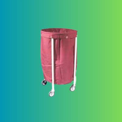 SOILIED LINEN TROLLEY WITH CANVAS BAG