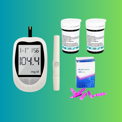 BLOOD GLUCOSE MONITOR WITH STRIPS